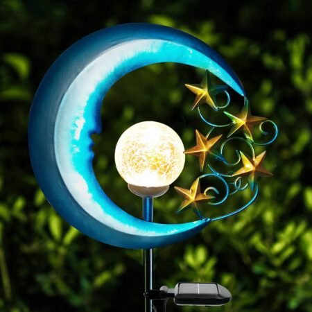 STAR MOON SOLAR LIGHT DECORATION