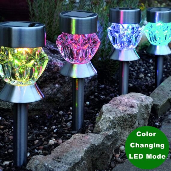 LEWIS&WAYNE Solar Pathway Lights Outdoor Decoration