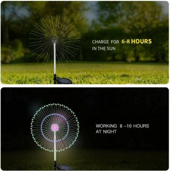 🎁Last Day Promotion- SAVE 70%💦Waterproof Solar Garden Fireworks Lamp