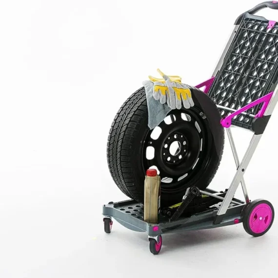 🔥Cena wyprzedażowa 21,95 zł🔥Wielofunkcyjny składany wózek sklepowy 😍