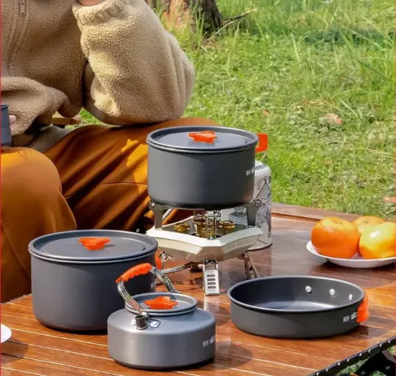 🔥✨Multifunctional portable camping tableware set