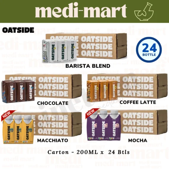 24 x 200ml，☕Oatside Oat Milk Pocket Packs (Barista / Chocolate / Coffee Latte / Caramel Machiatto / Mocha)，🛒Clearance Price RM 8.85👇
