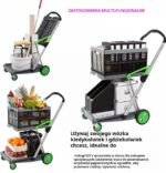 🔥Cena wyprzedażowa 21,95 zł🔥Wielofunkcyjny składany wózek sklepowy 😍