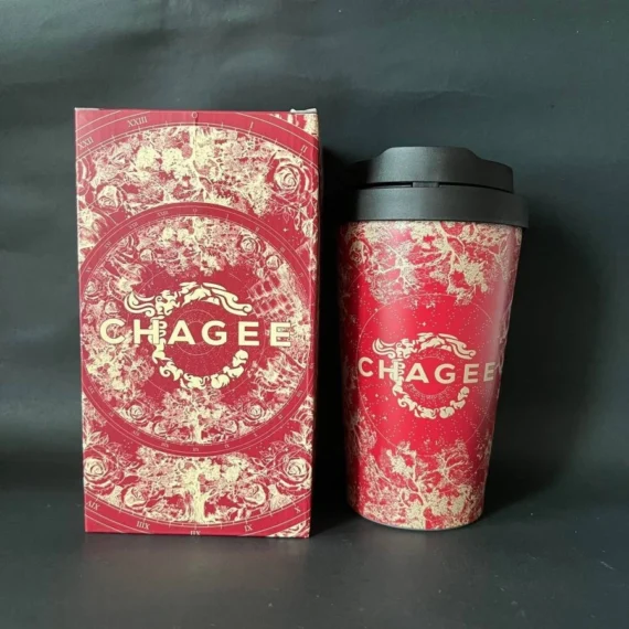 🥛𝘾𝙃𝘼𝙂𝙀𝙀 Thermos Cup🥛Lock&Lock co-name Tea Horse Ancient Road one-click bounce table accompanying cup CHAGEE Thermos Cup 316 Stainless Steel 400ml🥛