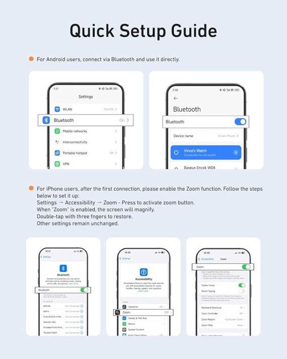 TELESIN Magnetic Phone Camera Grip for iPhone/Android Fun Shot with Detachable Wireless Shutter Remote - Official Certification - 1/4" Tripod Screw - Comfort Ergonomic Camera Grip Handle Holder